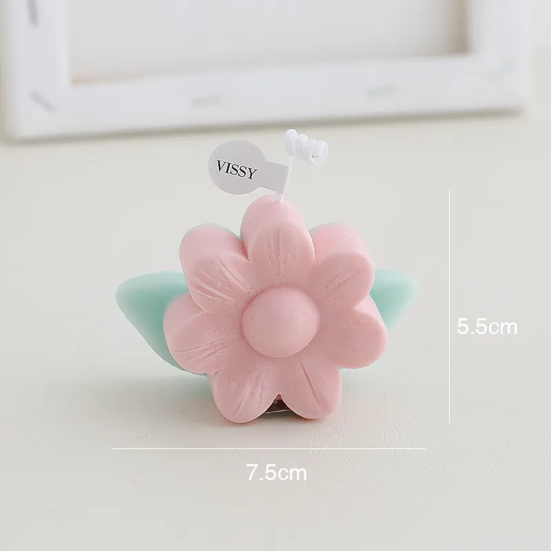 CCake Topper Reative Shooting Props Flor Aromaterapia Juego de regalo de cumpleaños Vela perfumada Hyuna Home