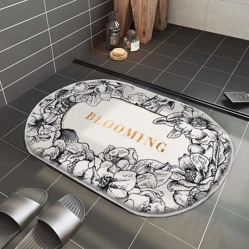 Badkamer Tapijt Microfiber Badkuip Zijvloer Antislip Bath Ingangsmatten Toilet Pet Rugs Deurmat Voor Douche Tapis Salle de Bain 220224