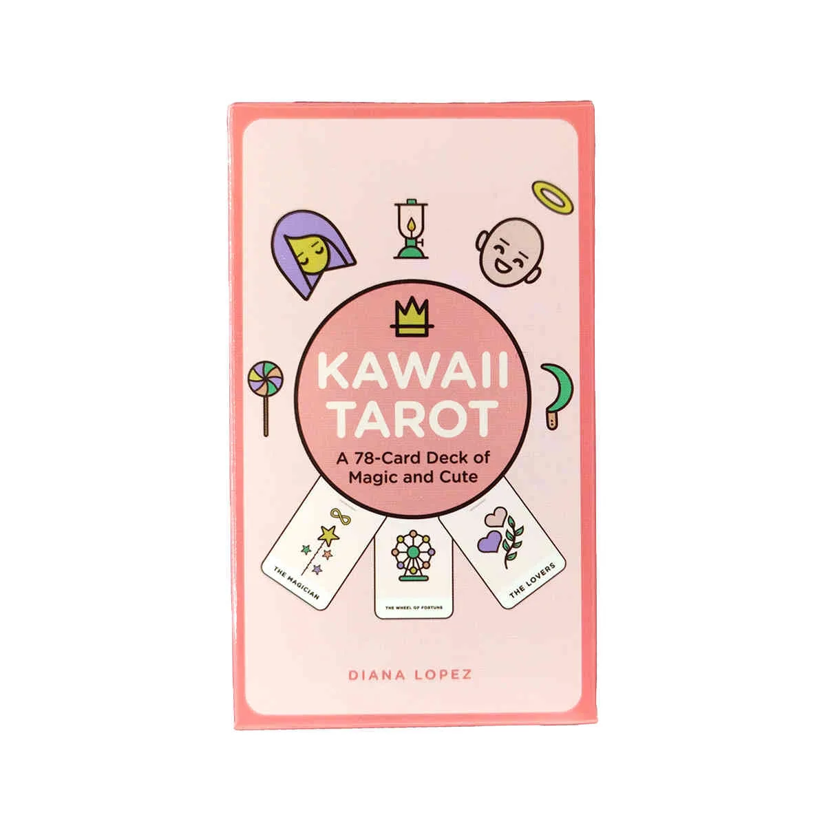 Kawaii Tarot Cards Mystical Guidance Divination Entertainment Party Jeu de société Prend en charge la vente en gros 78 feuilles / boîte