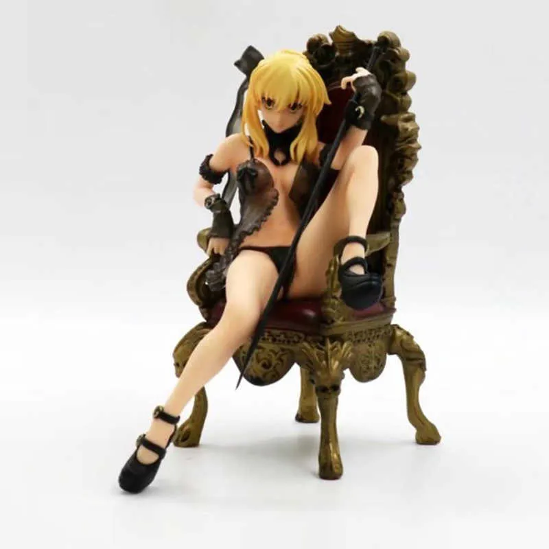 Anime Fate/Stay Night Saber Alter underkläder PVC Action Figur Stand Anime Sexig figur Modell Toys Collection Doll Present