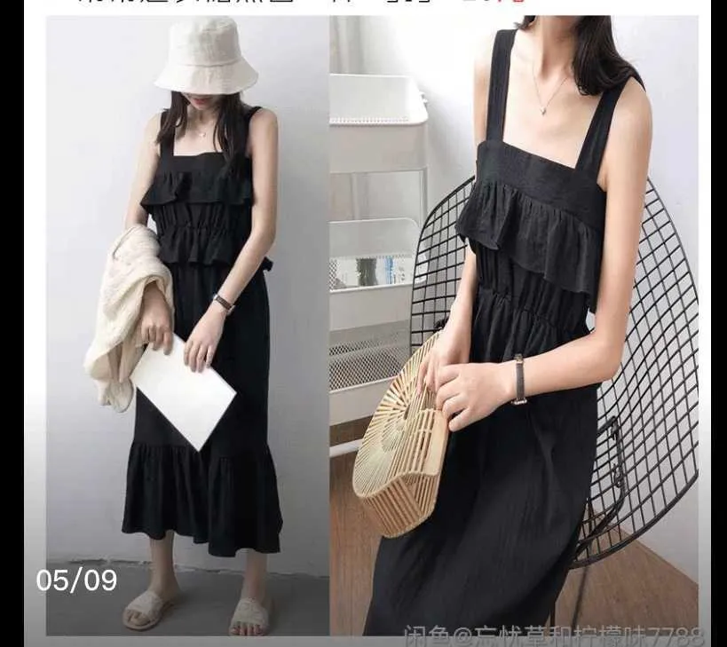 Spring/Summer Women Korea Elegant Sweet Temperament Off-the-shoulder pleated lotus leaf edge loose-fitting women's dress 210615