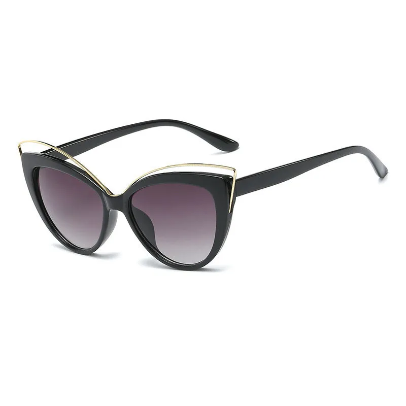 Diopter Female Myopia Sunglasses Oversized Big Frame Vintage Designer Luxury Fashion Lady Cat Polarized Driving Sun Glasses NX