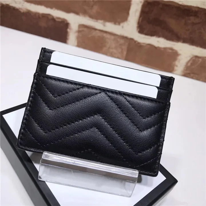 of famous fashion women`s purse sells classic Marmont card holders high quality leather luxury bag come with original box
