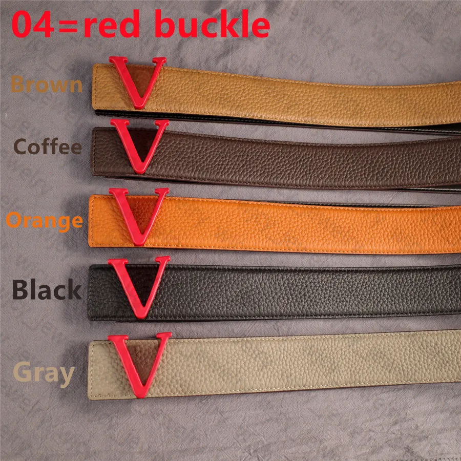 Mode Riem Breedte 3.8 cm Casual Leer 5 kleur Gesp Riemen Collocatie voor Mannen Vrouw Top Quality2753