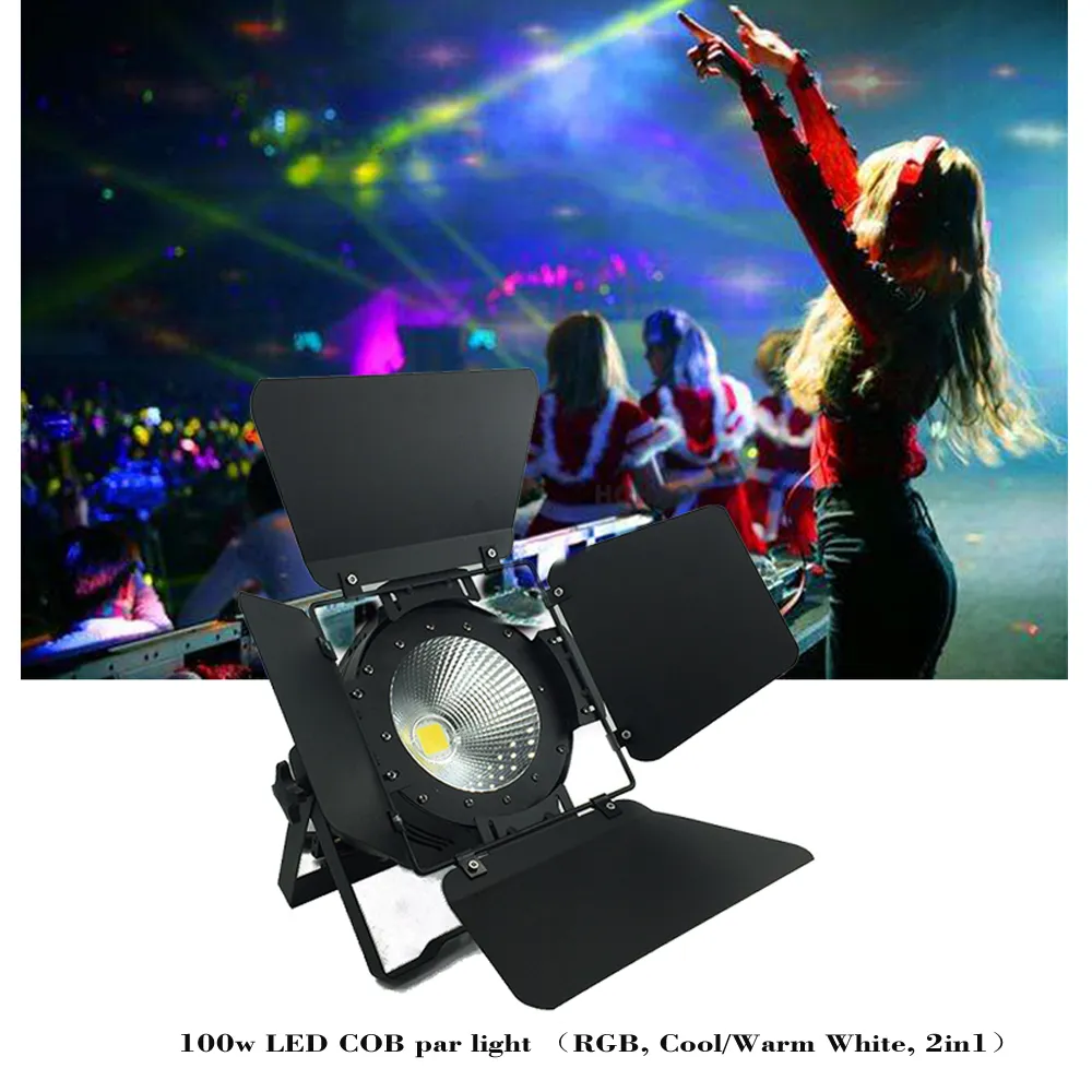 Stage Disco Bar Surface Lighting 100W Cob Warm/Cold White Led Indoor Par light Film and Television Fill Lamp Wedding Tv Show
