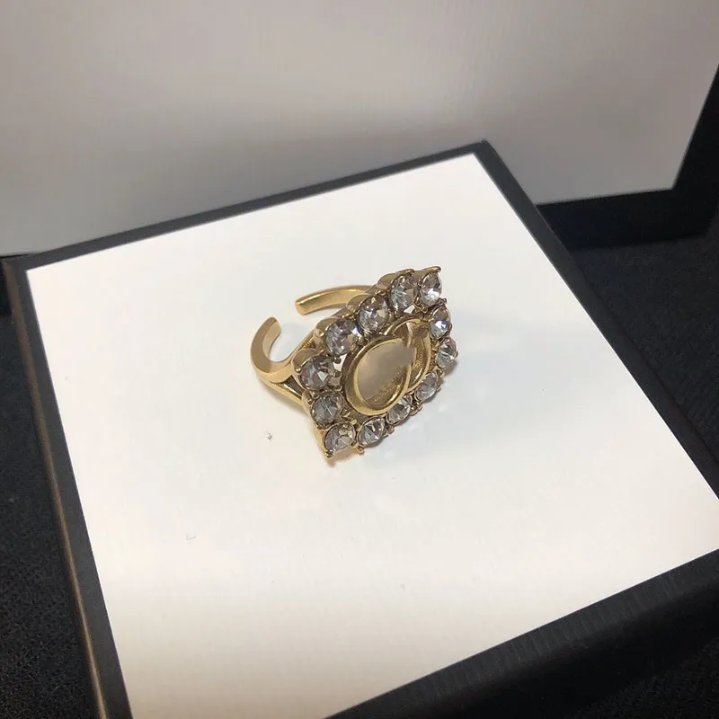 Designer Ring Brief Diamant Wrap Ringe Designer Luxus Schmuck Für Frauen Herren Ringe Mode Unisex Gold Retro Casual Ringe D2110203HL