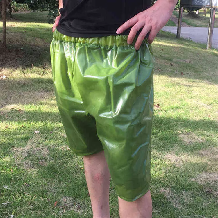 Green PVC Man shorts à prova d'água G12180123456789108520481