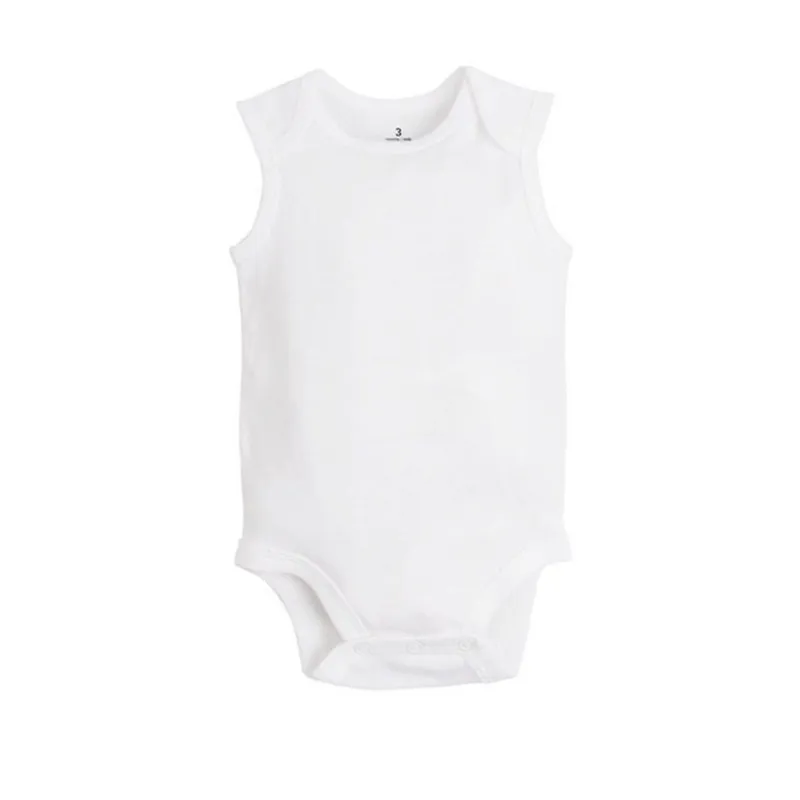 born Baby Clothing Summer Body Baby Bodysuits 100% Cotton White Kids Jumpsuits Baby Boy Girl Clothes 0-24M 220301