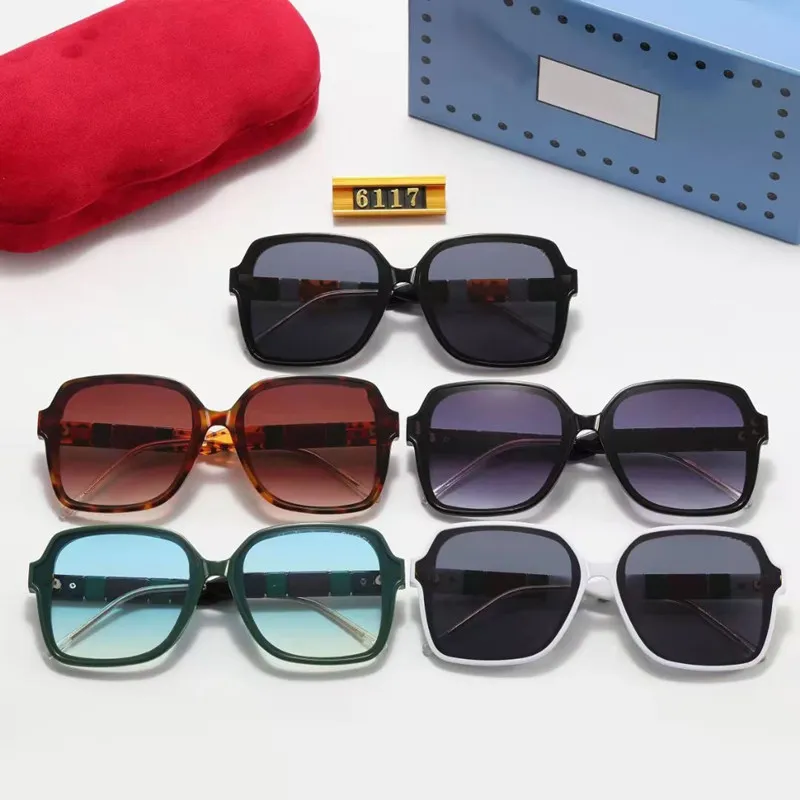 1 قطعة أزياء النظارات الشمسية النظارات الشمسية مصممة الرجال نساء إطار المعادن 5 الشريط 268K