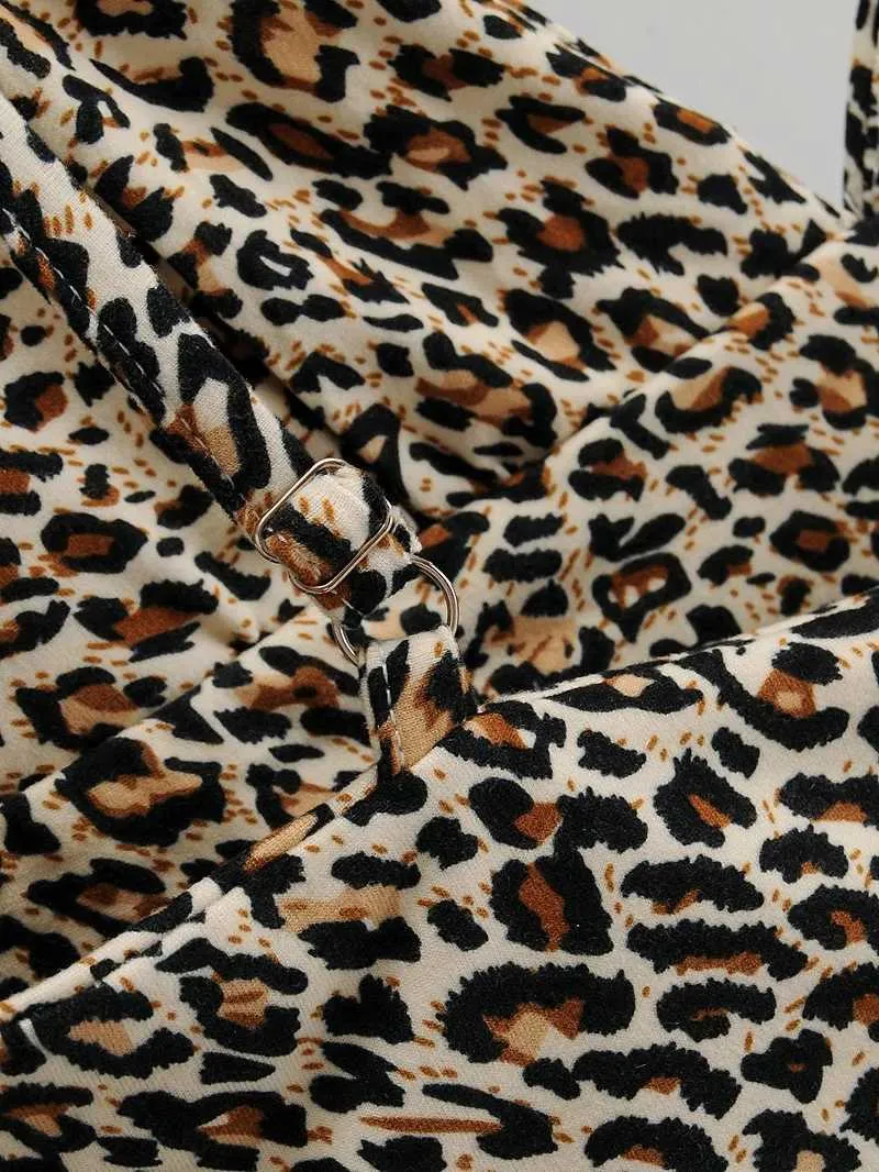 Womengaga Tops Tains Секс Женщины Леопардовый Принт Бранет Сексуальная Зебра Бралит Женская 7 мм 210603