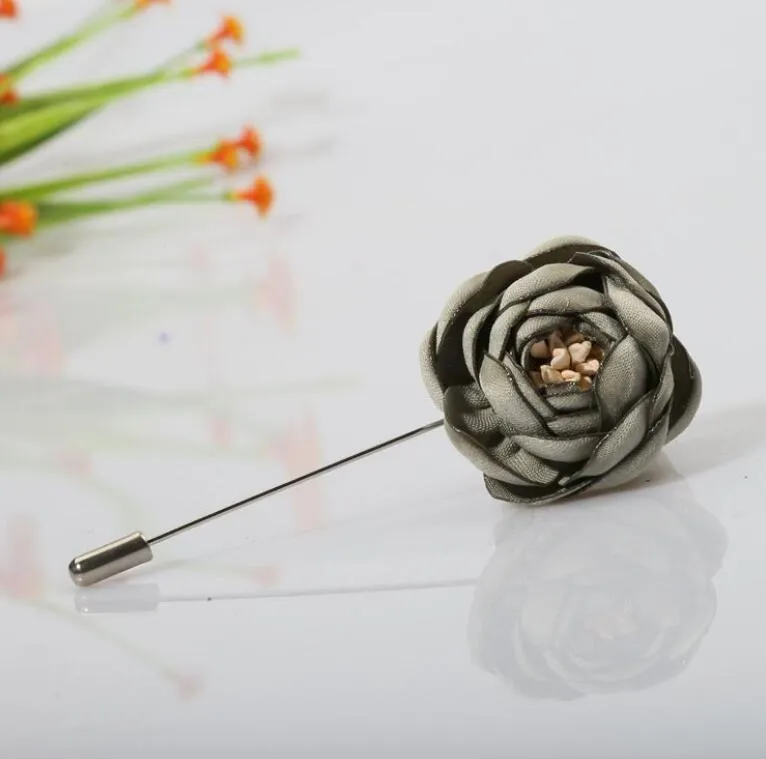 Bloemen Broches Corsages Pins Voor Mannen En Vrouwen Hoogwaardige Stof Editie Jurk 9 Kleur Doek Gift Vest Brooches277N