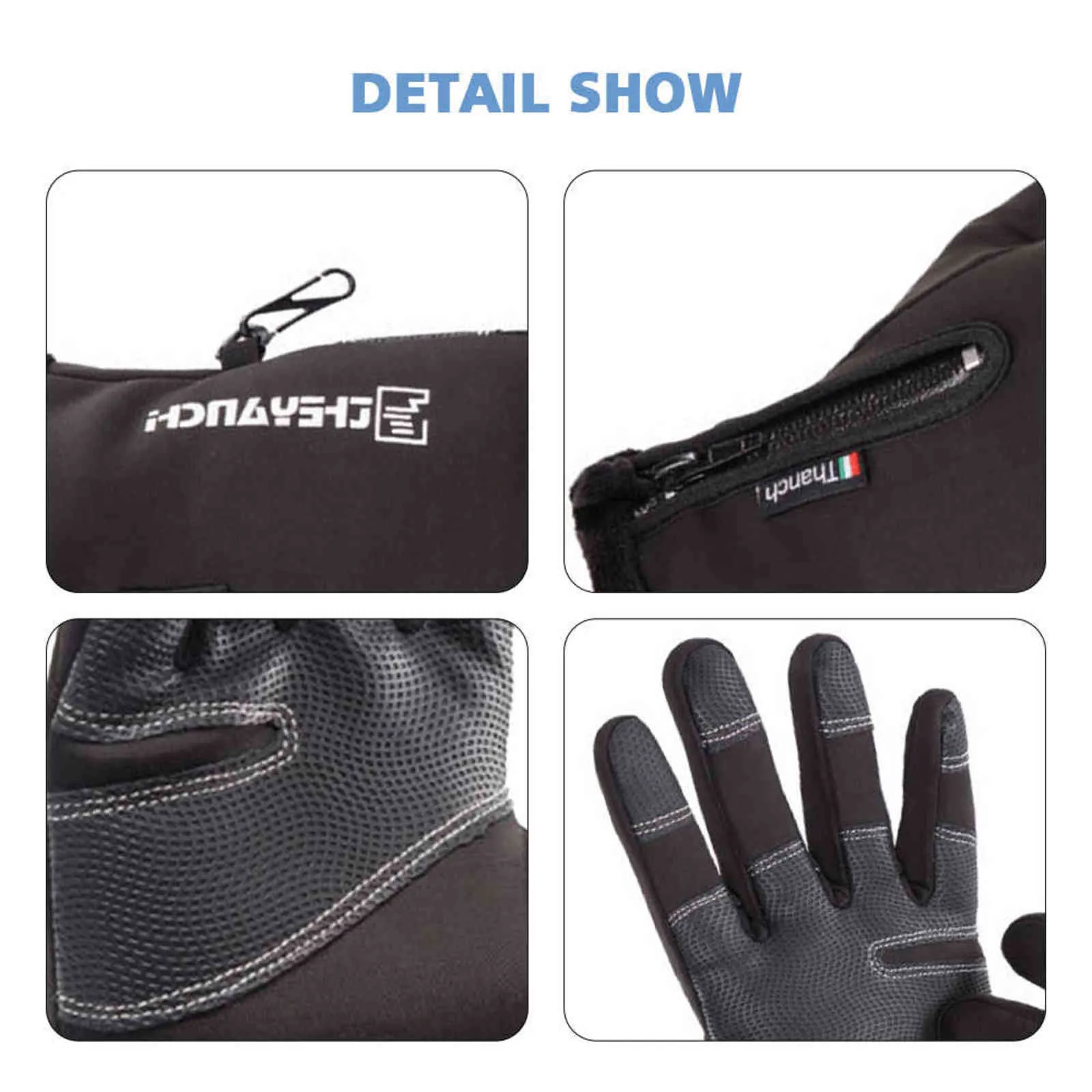 Outdoor Winter Gloves motorcycle Men Waterproof Thermal Guantes Non-Slip Touch Screen Cycling Bike 211124265A