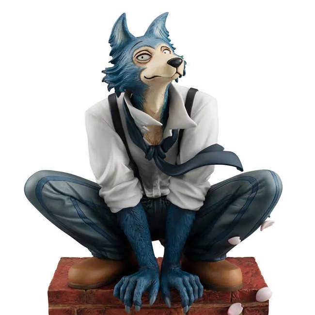 Новейшие аниме Legoshi Toys Timber Wolf Wolf Legosi PVC фигурные игрушки на корточках кукол коллекционной модели 17 см Q07222699318