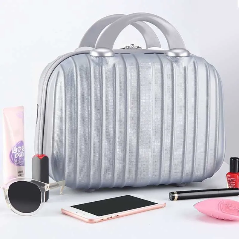 14in Cosmetic Case Bagages Petit Voyage Portable Valise de Transport pour Maquillage 210901