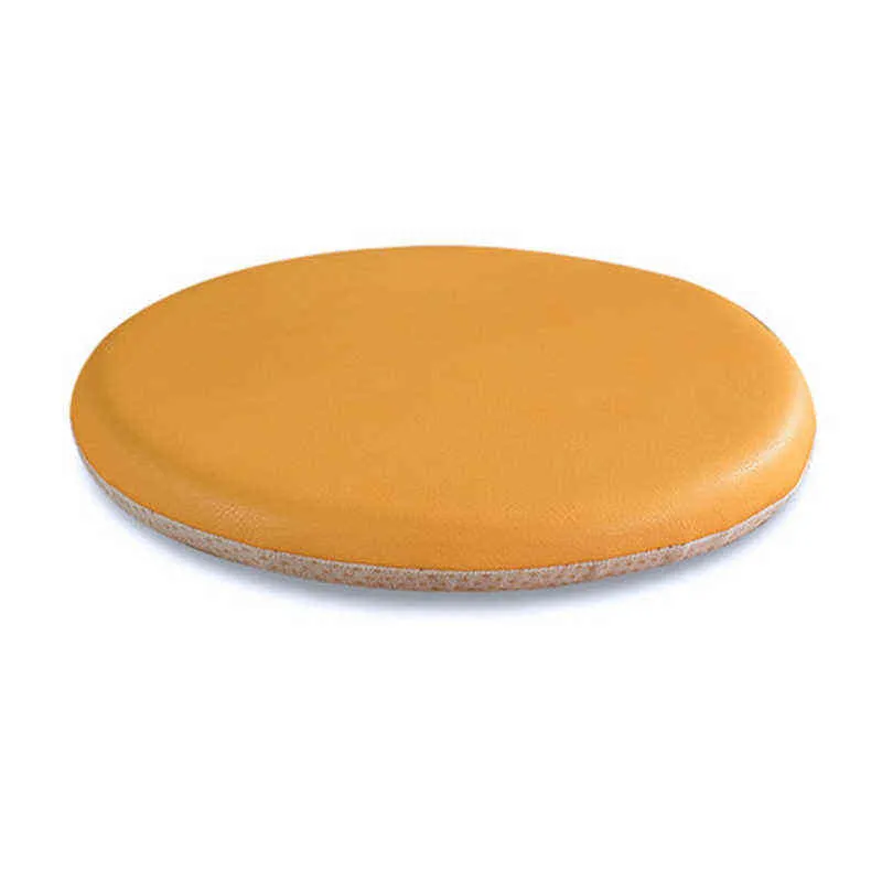 Coussins de chaise de salle à manger d'intérieur portables de Style Simple, coussin de siège rond en cuir solide pour la maison, le bureau et la cuisine 2112037501878