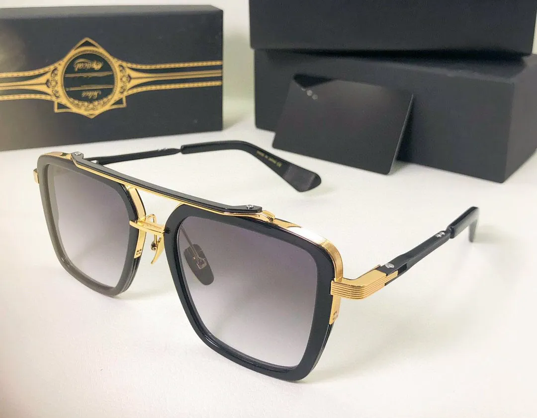 Topp original högkvalitativ designer A Dita Seven Solglasögon för män berömda fashionabla klassiska retro lyxmärke Eyeglass Fashion 249V