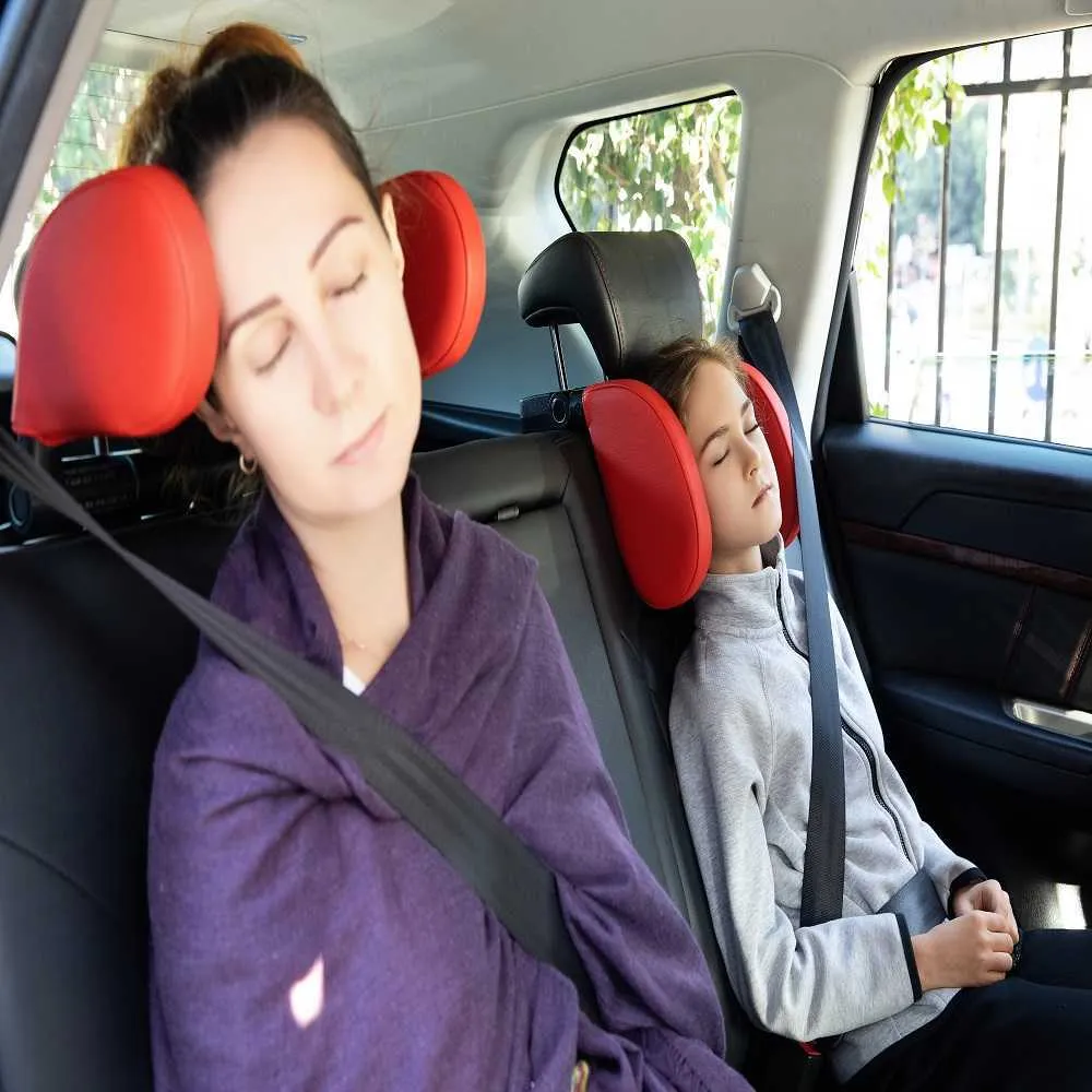 Adjustable Car Neck Headrest Pillow Cushion Seat Support Head Restraint Seat Pillow Headrest Neck Travel Sleeping Cushion
