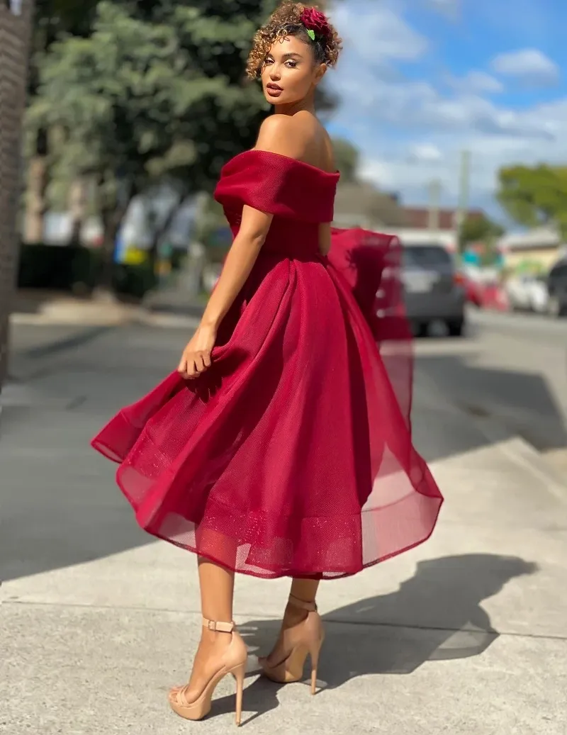 2021 Mermaid Prom Dresses Pink Red Blue Off Shoulder V Neck Backless Bridesmaid Formal Party Dress Cheap Elegant Maid of Honor Dre262u