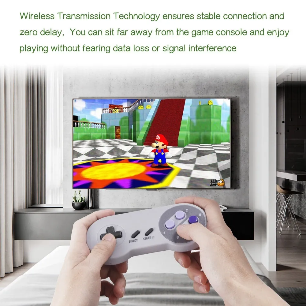 Wireless Gamepad game controller joypad joystick SNES 2.4G for Nintendo classic MINI game accessoires (2)
