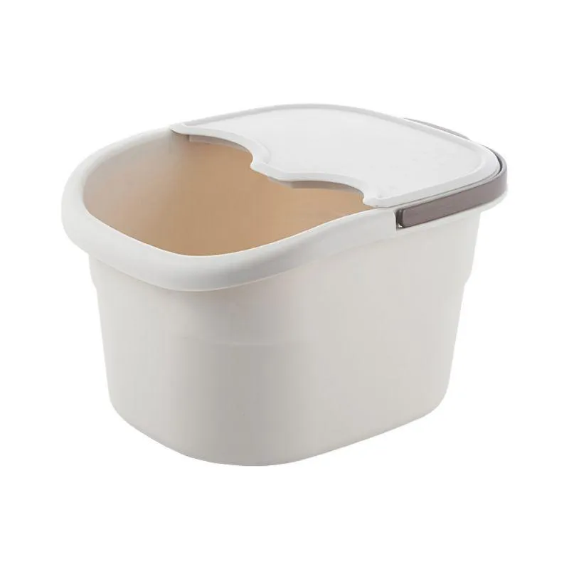 Seaux Portable en plastique bain de pieds Spa Massage seau lavabos avec couvercle et poignée Whole302M
