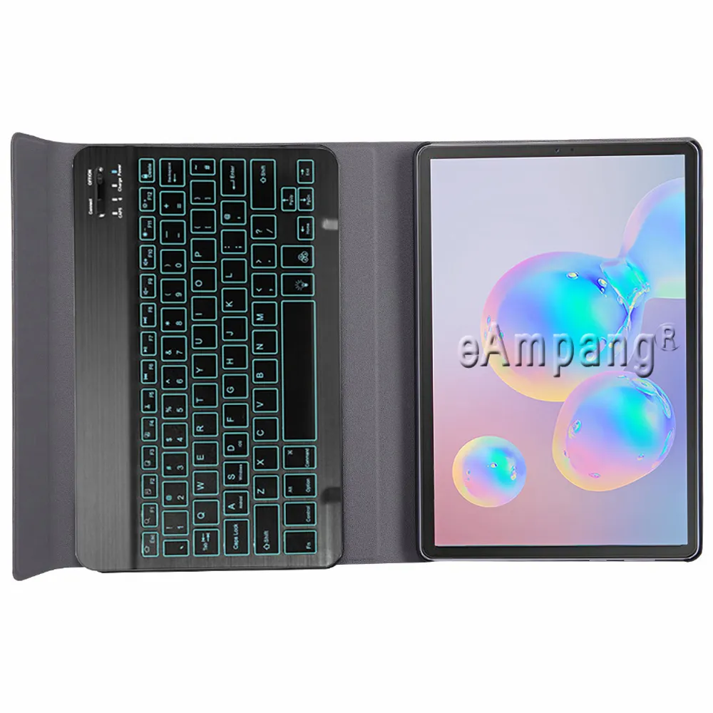 Custodia con tastiera retroilluminata Samsung Galaxy Tab S6 10.5 2019 SM-T860 SM-T865 T860 T865 Custodia con tastiera Samsung Tab S6 10.5 Cover