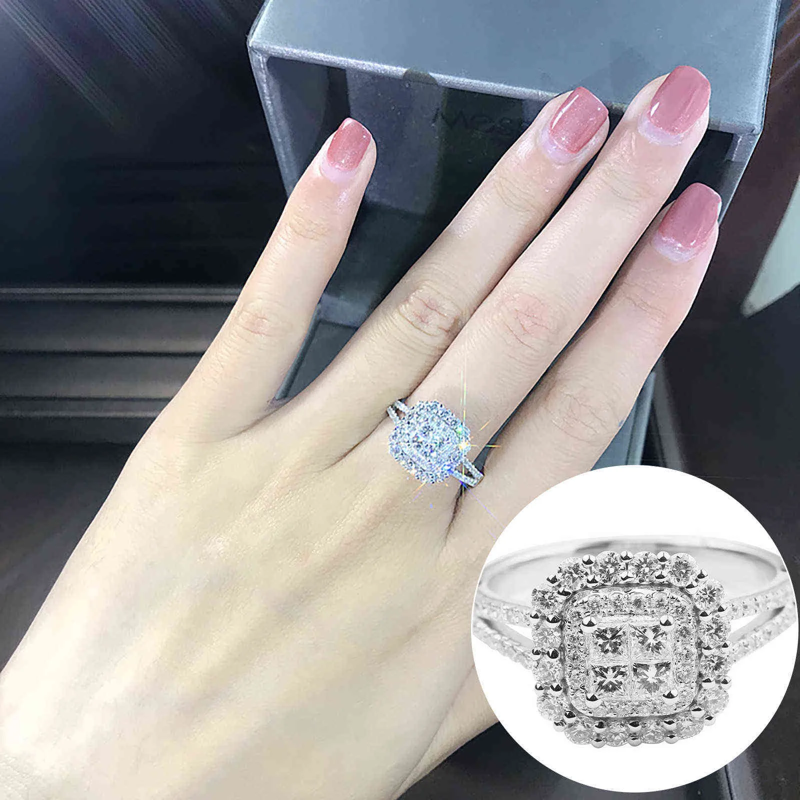 Jewelry White Women Gorgeous Jewel 6-10Beautiful Rings Wedding Ring Rings G1125