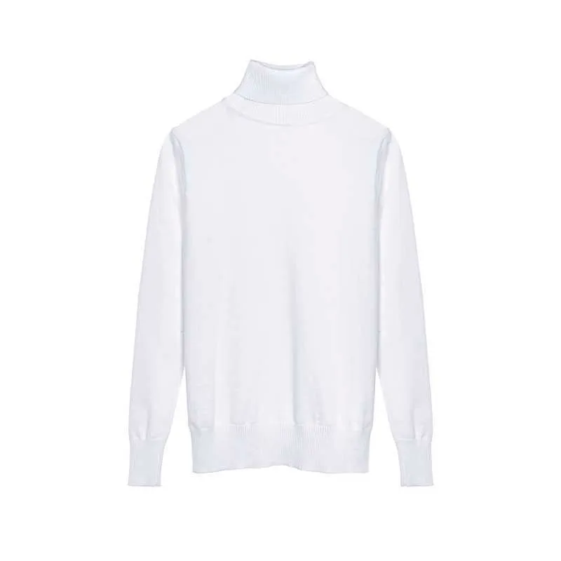 Toppies Autumn Winter Slim Basic Sweater Women Jumper Turtleneck Knitted Tops Pullovers White Sweaters 211011