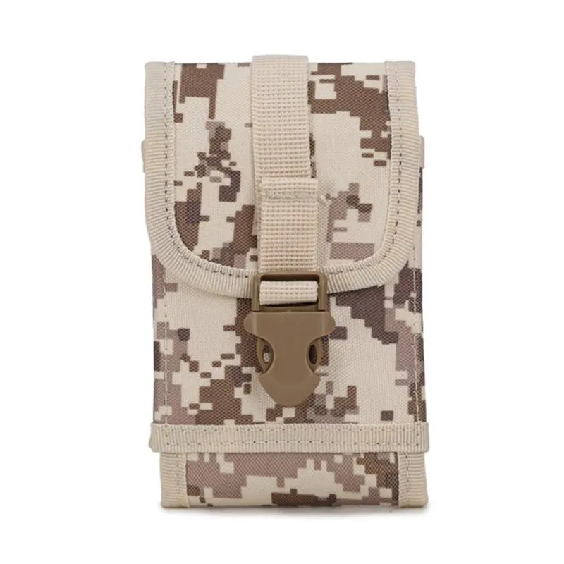 Midjepåsar Molle Man Pack Camo Oxford Tactical Multifunktionell mobiltelefonfodral Crossbody för män Små utomhus Bag324x