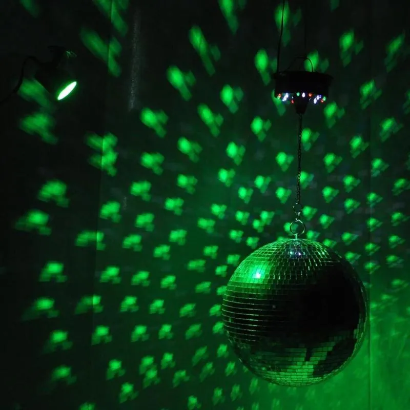 Decoração de festa grande espelho de vidro bola de discoteca dj ktv bares luz de palco iluminação durável reflexiva com b321q