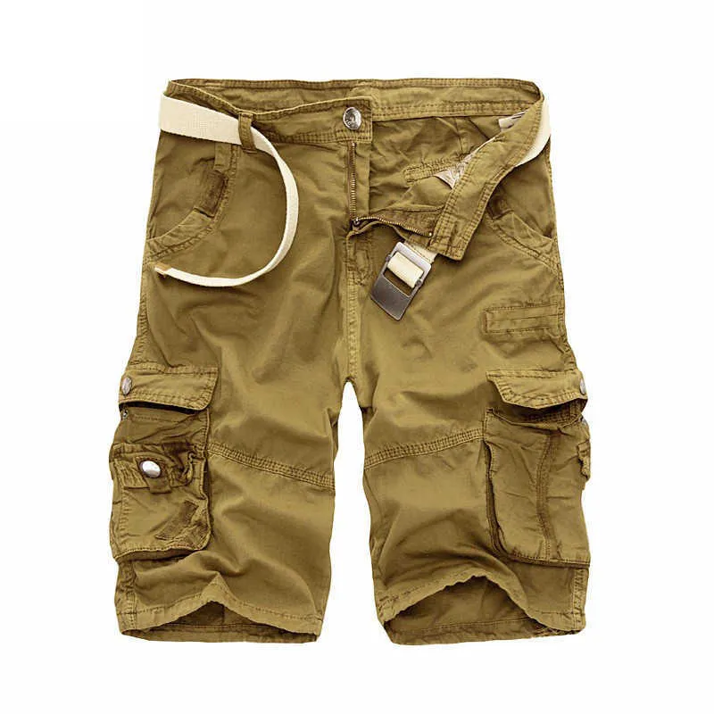 Isurvivor Zomer Heren Camo Cargo Shorts Katoen Militaire Camouflage Mannelijke Jogger Board Mannen Merk Kleding Plus Size 210716