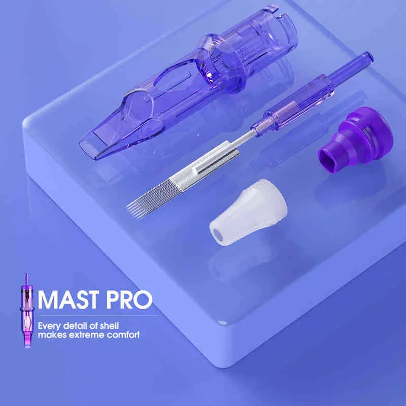 MAST PRO RS TATTOO Steriliserad engångspatron Nålar Permanent Makeup Machine Rotary Pen Eyebrow Supplies 211224