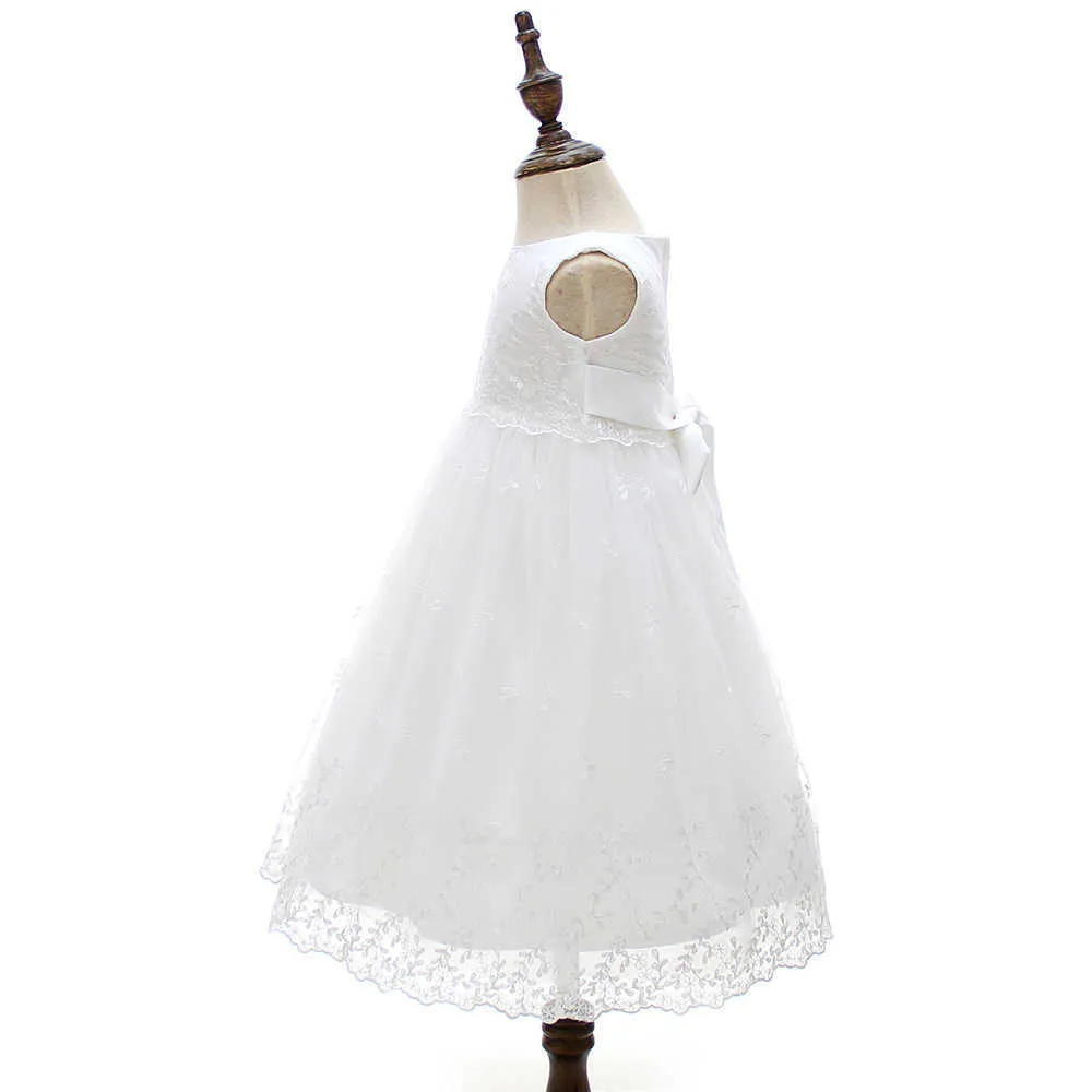 Baby Girl Christening Lace Dress borns Infant White Dresses Children Birthday Outfit Toddler Baptism Boutique Clothes 210615