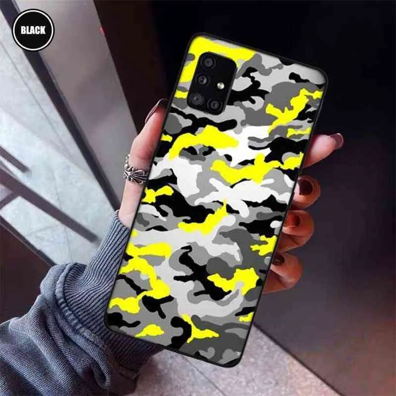 Camouflagepatroon Camo militair leger telefoonhoesje voor Samsung Galaxy A12 A22 A32 A42 5G A52 A72 A01 A11 A21 A31 A41 A51 A71 Cover G9802829
