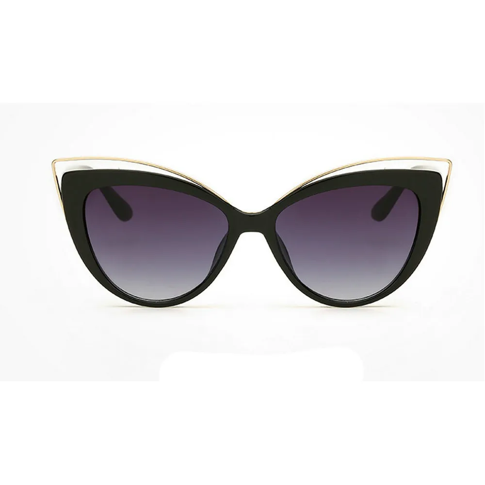 Diopter Female Myopia Sunglasses Oversized Big Frame Vintage Designer Luxury Fashion Lady Cat Polarized Driving Sun Glasses NX