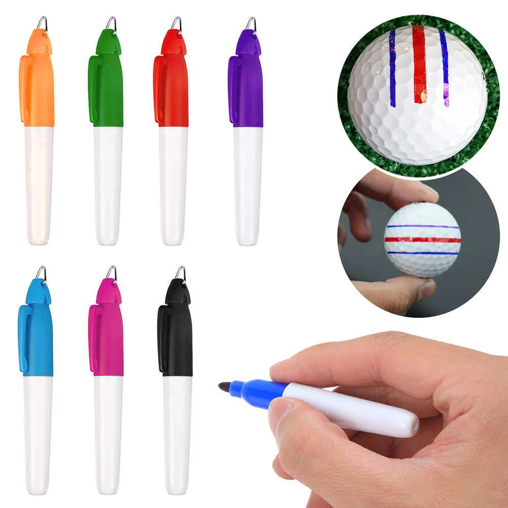 Professional Golf Ball Liner Markers Pen with Hang Hook Drawing Alignment Marks