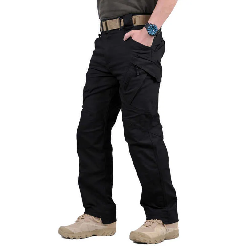 MAGCOMSEN Pantalon Tactique Hommes Urban IX9 Militaire Rip-Stop Armée Combat Pantalon Coton Multi-Poches Casual Cargo Travail Chasse Pantalon 210702