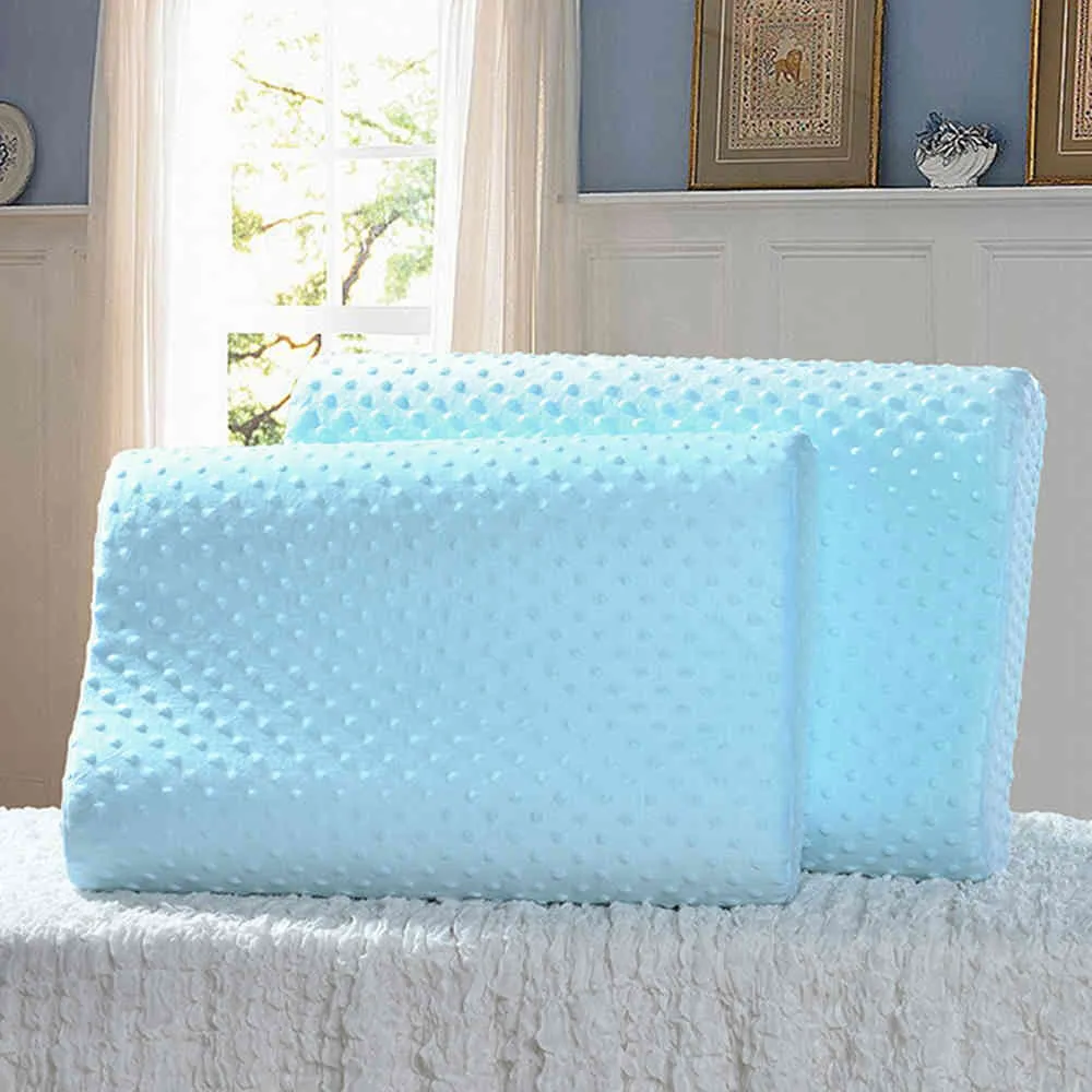 Мягкая подушка Массажер для шейки матки здравоохранения Пена памяти Ортопедические подушки латексной шеи.