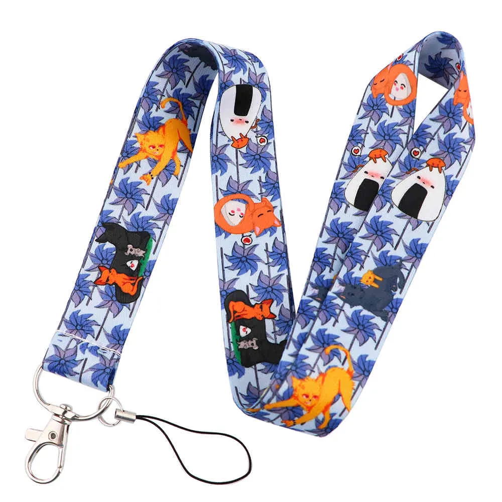 10st / j2847 serier kawaii lanyard nycklar telefon nackband nyckelring nyckelord id märke hållare för fans