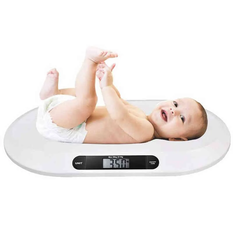 エレクトロニックデジタルの赤ちゃんスケール新生児幼児幼児ペットバスルーム計量スケール測定20 kg/44 lbs
