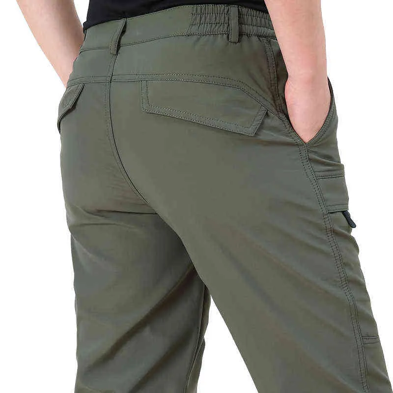 Pantaloni casual in pile spesso invernale Pantaloni da uomo in cotone softshell tattici militari larghi Jogeer Pantaloni lunghi termici caldi H1223