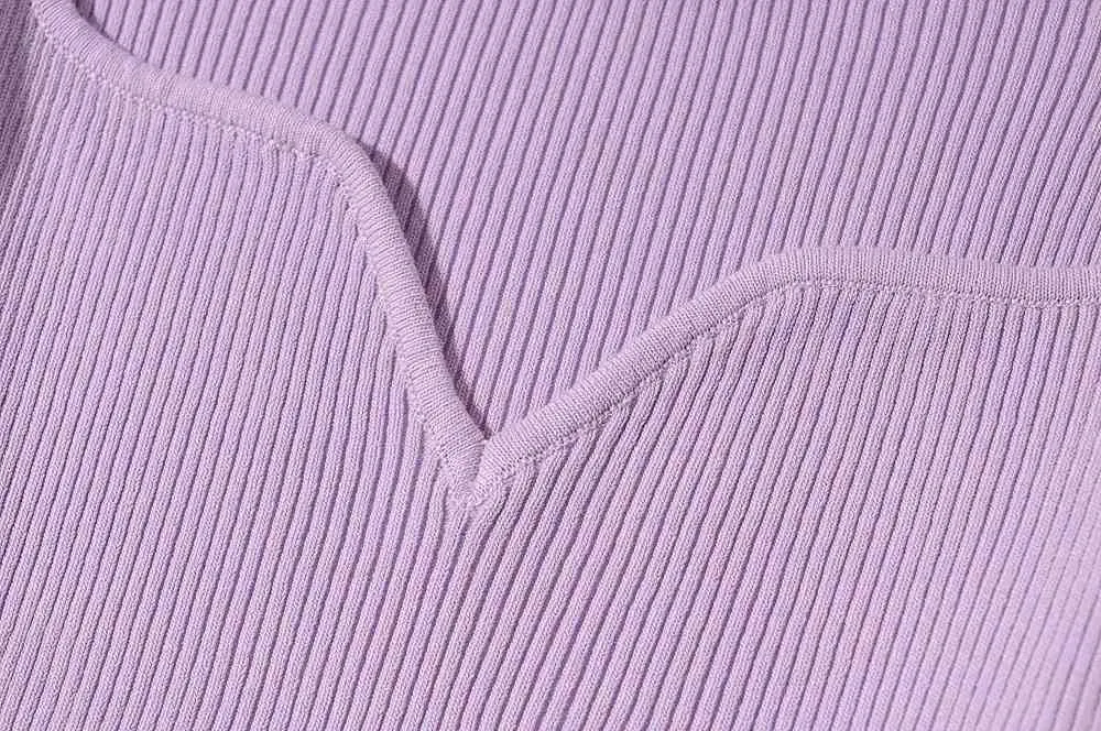 Зимний свитер осень сексуальный персиковый воротник Slim-Fit Sexy All-Match коротко с длинными рукавами вязаный свитер пуловеры женщины полные 210514