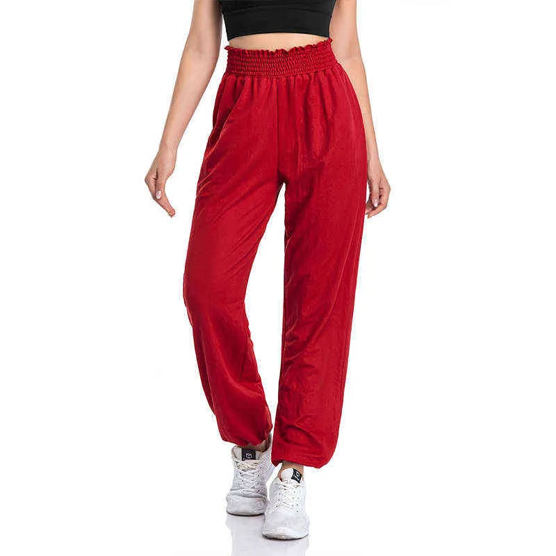 VUTRU Women's Baggy Sweatpants Pockets High Waisted Comfy Lounge Pants Loose Yoga Jogger Pants Wide Leg Plus Size SweatPants H1221