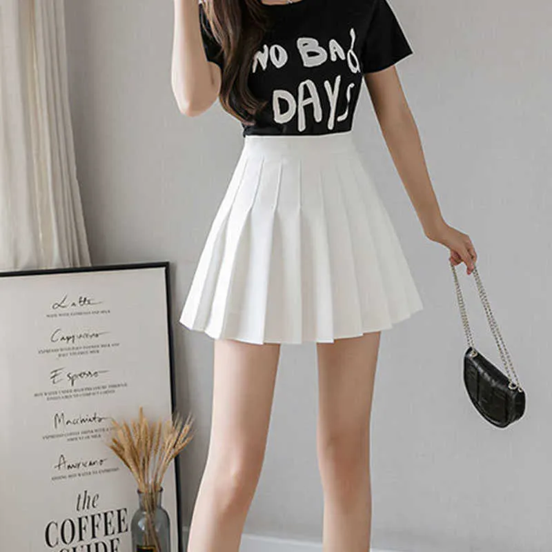 Summer Women Mini Skirt Pleated Sexy Kawaii Y2k High-Waisted Harajuku Gothic Clothes Korean Vintage Drop Female Clothing 210724