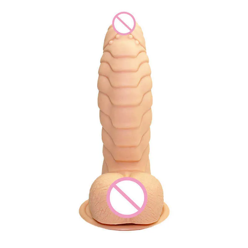 Dildo réaliste liquide en silicone en silicone énorme dinosaure écailles pénis avec des jouets sexuels de tassement pour femme strapon féminin masturbation 216036144