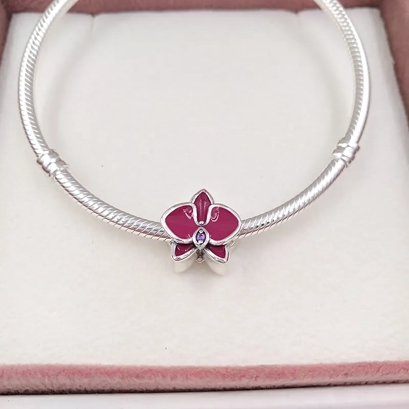 charms för smycken gör kit orkidé strålande pandora silver beaded kärlek armband fru kvinnor armband kedja pärla flickvän halsband årsdag gåvor 792074en69