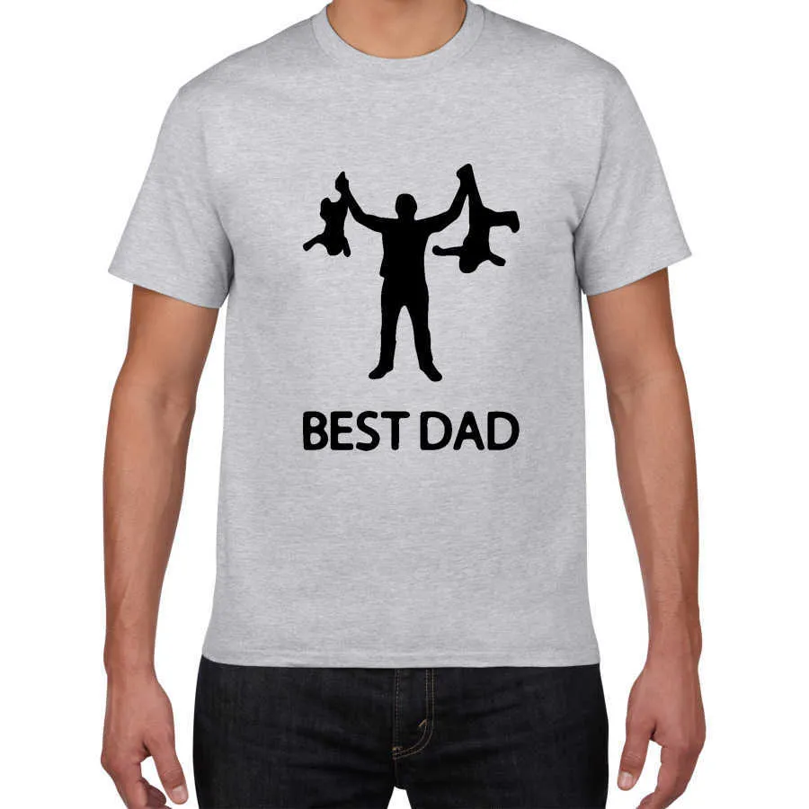 Dad streetwear Tshirt men Funny Design Father Day 100% Cotton summer hip hop T shirt Gift tshirt homme clothes 210629