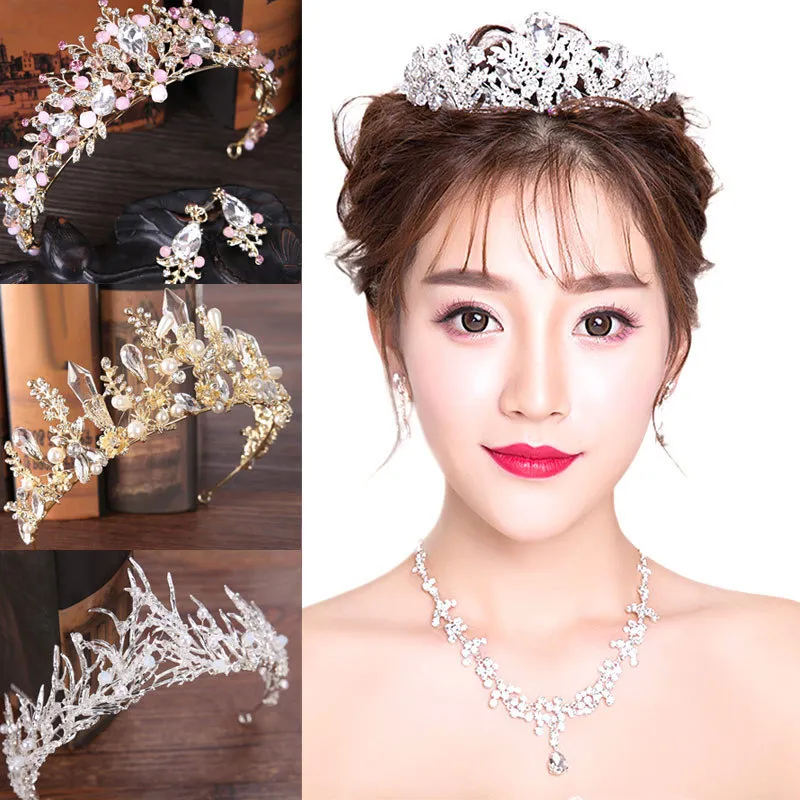 Diadème de mariée en cristal de luxe, couronne en strass faite à la main, bandeau pour femmes et filles, accessoires de bijoux pour cheveux LB