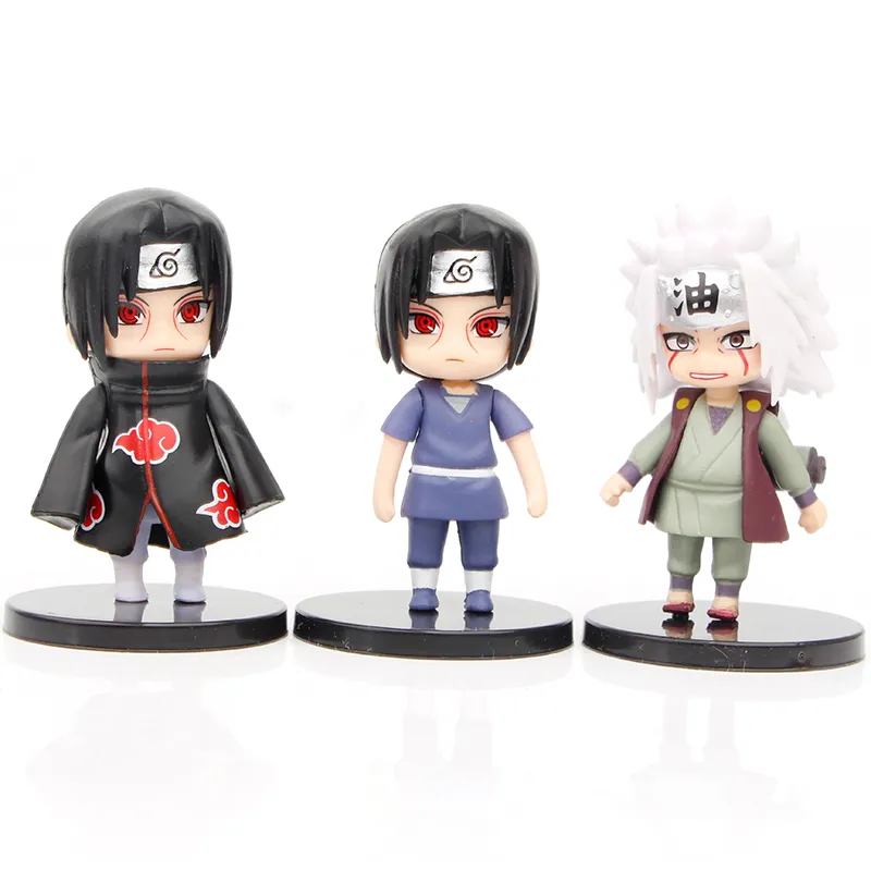 12st Uzumaki Sasuku PVC Action Figures Sakura Kakashi Gaara Miniature Anime Figurer Collection Model Dolls Kids Toys Set201M7900824