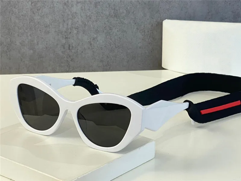 Neue Modedesign-Sonnenbrille 07WF, Katzenaugenrahmen, diamantförmig geschnittene Bügel, Sportstil, beliebt und einfach, für den Außenbereich, UV400-Schutz, 233 g