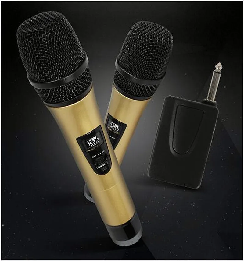 2 micrófono inalámbrico 1 receptor MIC mikrofon KTV reproductor de Karaoke sistema Echo mezclador de Audio de sonido Digital máquina de cantar E8